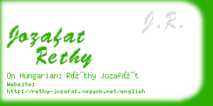 jozafat rethy business card